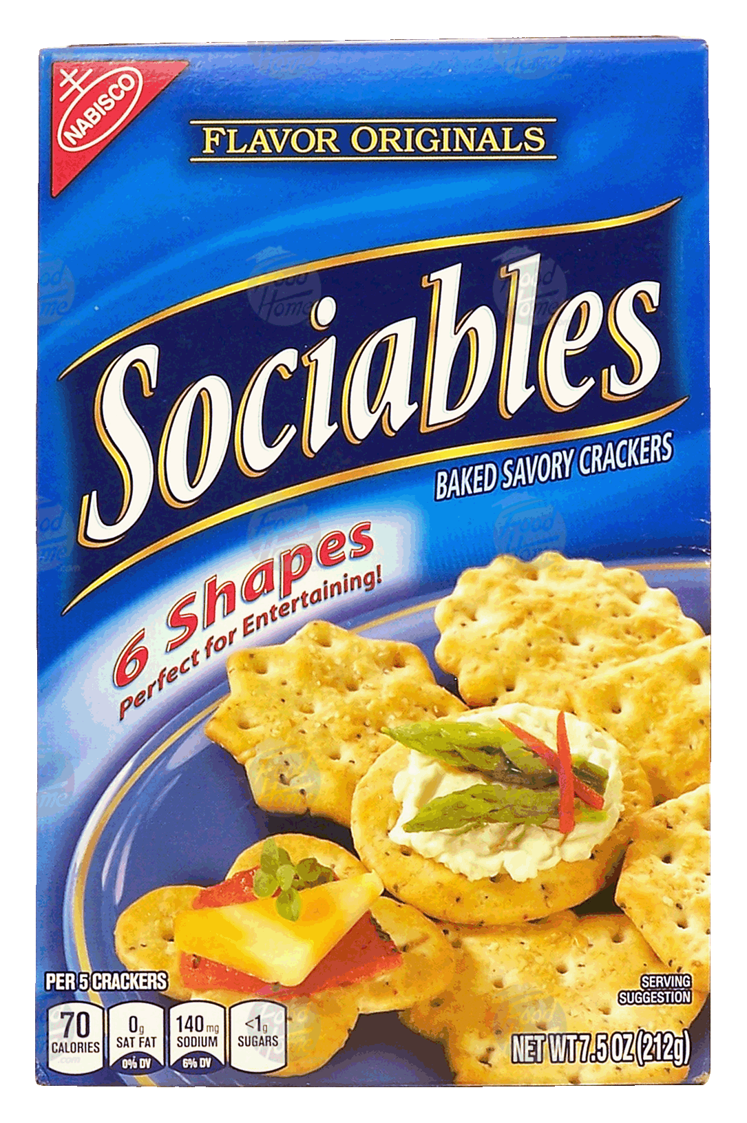 Nabisco Sociables baked savory crackers, 6 shapes Full-Size Picture